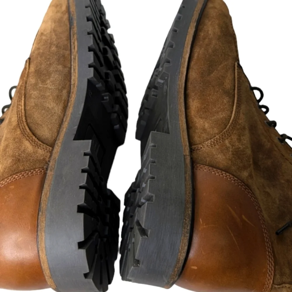 Bruno Magli Brett Lug Sole in Cognac Brown... Size 12